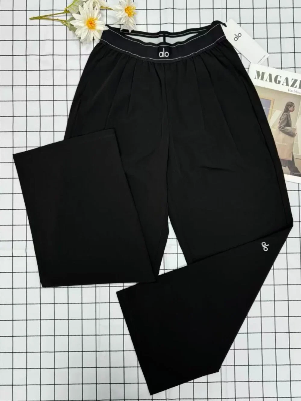 🖤 NWT Alo Yoga Suit Up Trouser Black 30